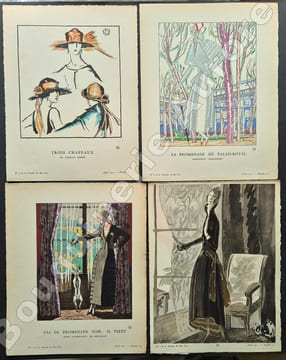 La Gazette du Bon Ton - Art - Modes & Frivolités - Lucien Vogel, Directeur. N°3 - 1921 - 4e année. (NUMERO COMPLET).. [WOODRUFF - MOURGUE - BRISSAUD ...