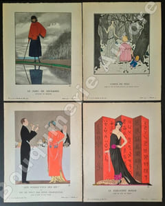 La Gazette du Bon Ton - Art - Modes & Frivolités - Lucien Vogel, Directeur. N°10 - 1921 - 4e année. (complet des 8 planches).