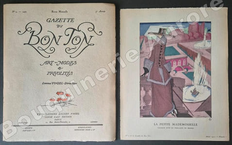 La Gazette du Bon Ton - Art - Modes & Frivolités - Lucien Vogel, Directeur. N°1 - 1922 - 5e année. (NUMERO COMPLET).