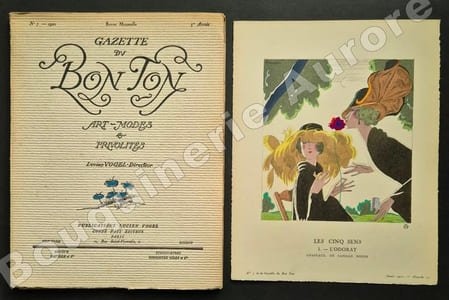 La Gazette du Bon Ton - Art - Modes & Frivolités - Lucien Vogel, Directeur. N°7 - 1922 - 5e année. (complet des 7 planches).