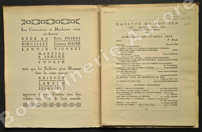 La Gazette du Bon Ton - Art - Modes & Frivolités - Lucien Vogel, Directeur. N°7 - 1922 - 5e année. (complet des 7 planches).