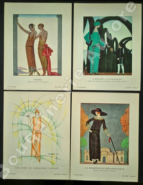 La Gazette du Bon Ton - Art - Modes & Frivolités - Lucien Vogel, Directeur. N°8 - 1922 - 5e année. (complet des 8 planches).. [MOURGUE (Pierre) - ...