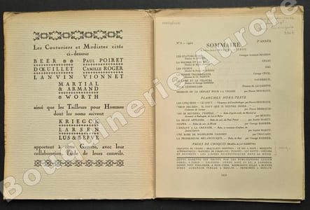 La Gazette du Bon Ton - Art - Modes & Frivolités - Lucien Vogel, Directeur. N°8 - 1922 - 5e année. (complet des 8 planches).