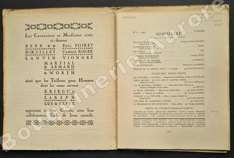 La Gazette du Bon Ton - Art - Modes & Frivolités - Lucien Vogel, Directeur. N°8 - 1922 - 5e année. (complet des 8 planches).. [MOURGUE (Pierre) - ...