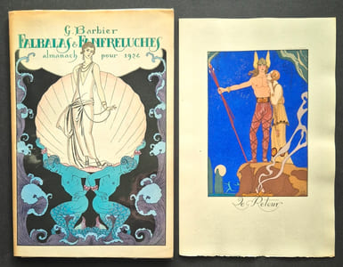 Falbalas et Fanfreluches 3ème année - Almanach des modes présentes, passées & futures pour 1924 - Glorifions la coquetterie - Aquarelles par G. Barbier.