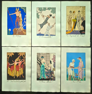 Falbalas et Fanfreluches 3ème année - Almanach des modes présentes, passées & futures pour 1924 - Glorifions la coquetterie - Aquarelles par G. Barbier.