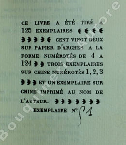 La Triloterie. Poèmes composés en 1918. Une gravure de Léopold Survage et un dessin en couleurs de F.T.