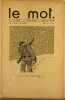 Le Mot, Paul IRIBE (Gérant).N°14 : 13 Mars 1915. "Le Piège Russe" - Couverture de Iribe.Exemplaire de l'édition de luxe sur Japon.. Paul IRIBE - Jean ...