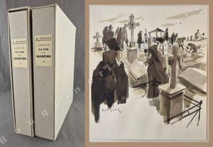 Scènes de la Vie de Bohème. Lithographies de Paul Jarach.