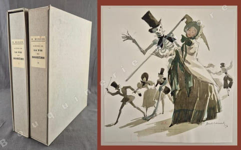 Scènes de la Vie de Bohème. Lithographies de Paul Jarach.