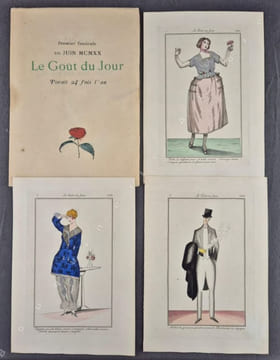 Le Goût du Jour. Première année. N°1 à 11 (Juin à novembre 1920) + Numéro spécimen. . Lune des plus belles revues de mode Art déco - Le Goût du Jour.