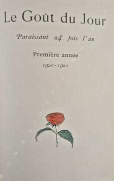 Le Goût du Jour. Première année. N°1 à 11 (Juin à novembre 1920) + Numéro spécimen. . Lune des plus belles revues de mode Art déco - Le Goût du Jour.