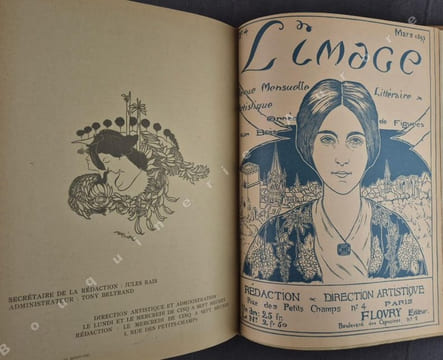 Limage 1896-1897, Revue artistique et littéraire ornée de figures sur bois. . MUCHA, TOULOUSE LAUTREC, LABOUREUR, DE FEURE