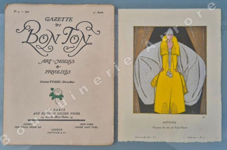 La Gazette du Bon Ton - Art - Modes & Frivolités - Lucien Vogel, Directeur. N°3 - 1920 - 3e année. (Numéro complet).