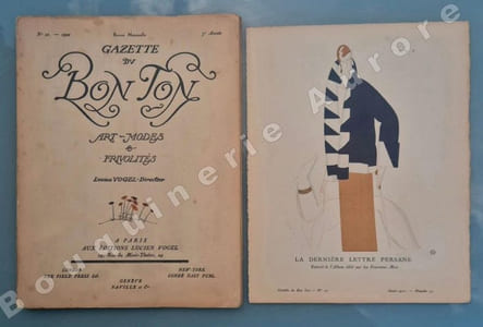 La Gazette du Bon Ton - Art - Modes & Frivolités - Lucien Vogel, Directeur. N°10 - 1920 - 5e année. (Numéro complet).