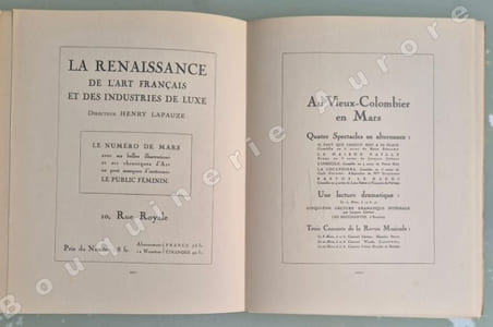 La Gazette du Bon Ton - Art - Modes & Chronique - Jean Labusquière, Directeur. N°7 - Mars 1924 - 6e année. (ATTENTION : Numéro complet du texte mais SANS les pochoirs hors-texte).