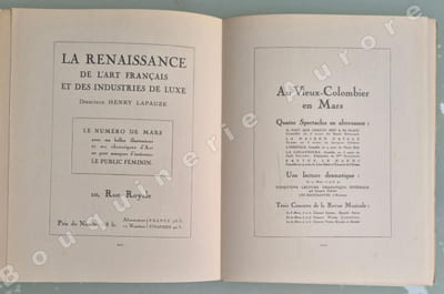 La Gazette du Bon Ton - Art - Modes & Chronique - Jean Labusquière, Directeur. N°7 - Mars 1924 - 6e année. (ATTENTION : Numéro complet du texte mais SANS les pochoirs hors-texte).