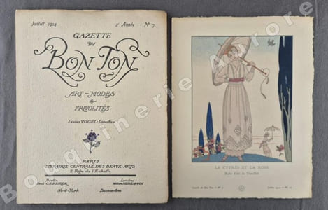 La Gazette du Bon Ton - Art - Modes & Frivolités - Lucien Vogel, Directeur. Juillet 1914 - 2e année - N°7. Numéro complet.