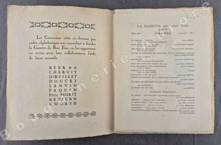 La Gazette du Bon Ton - Art - Modes & Frivolités - Lucien Vogel, Directeur. N°2 - 1920 - 3e année. (Numéro complet).