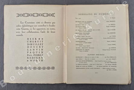 La Gazette du Bon Ton - Art - Modes & Frivolités - Lucien Vogel, Directeur. N°5 - 1920 - 3e année (NUMERO COMPLET).