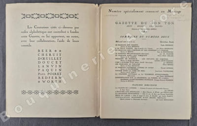 La Gazette du Bon Ton - Art - Modes & Frivolités - Lucien Vogel, Directeur. N°2 spécialement consacré au mariage - 1921 - 4e année. (NUMERO COMPLET).