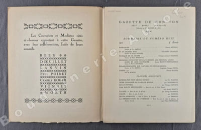 La Gazette du Bon Ton - Art - Modes & Frivolités - Lucien Vogel, Directeur. N°8 - 1921 - 4e année. (NUMERO COMPLET).
