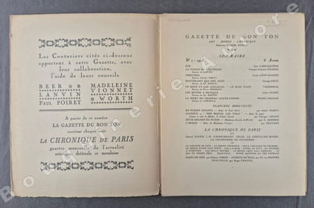 La Gazette du Bon Ton - Art - Modes & Chronique - Jean Labusquière, Directeur. N°2 - 1923 - 6e année. (NUMERO COMPLET).