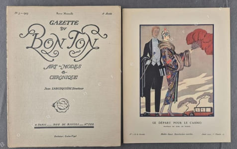 La Gazette du Bon Ton - Art - Modes & Chronique - Jean Labusquière, Directeur. N°3 - 1923 - 6e année. (NUMERO COMPLET).