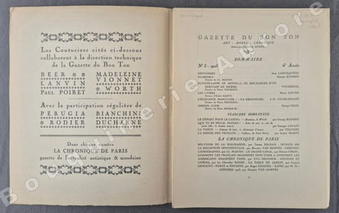 La Gazette du Bon Ton - Art - Modes & Chronique - Jean Labusquière, Directeur. N°3 - 1923 - 6e année. (NUMERO COMPLET).