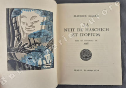 La nuit de Haschich et d'Opium.Bois en couleurs de Ahü.