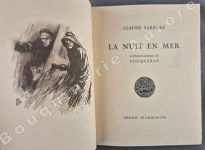 La Nuit en mer.Lithographies de Fouqueray.