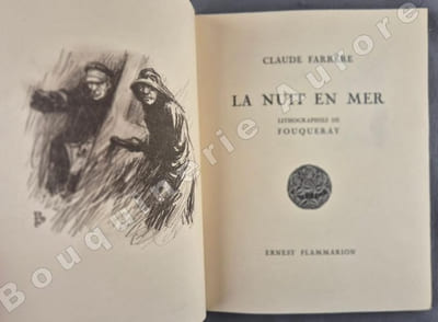 La Nuit en mer.Lithographies de Fouqueray.