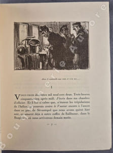 La Nuit en mer.Lithographies de Fouqueray.
