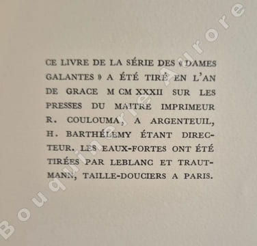 Le Pied de Fanchette ou le Soulier couleur de rose.Edition illustrée de seize eaux-fortes en couleurs de Luc Lafnet.. [Luc LAFNET] - RESTIF DE LA ...