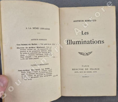 Les Illuminations.. Arthur RIMBAUD.