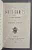 Le Suicide ou la Mort volontaire.. Edmond DOUAY.