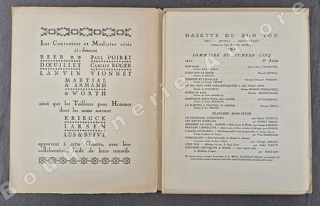 La Gazette du Bon Ton - Art - Modes & Frivolités - Lucien Vogel, Directeur. N°5 - 1922 - 5e année. (NUMERO COMPLET).