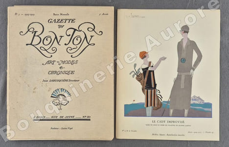 La Gazette du Bon Ton - Art - Modes & Frivolités - Jean Labusquière, Directeur. 7e année - N°5 - 1924-1925. (NUMERO COMPLET).. [MARTY (André E.) - ...