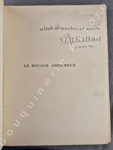 Le Bocage amoureux ou le divertissement des amants citadins et champêtres.Avec des figures et ornements par Albert Gleizes.