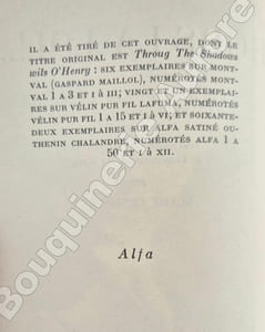 Hors la Loi !..La vie d'un Outlaw américain Al Jennings racontée par lui-même.Traduction et adaptation de l'américain et du slang par Blaise Cendrars.