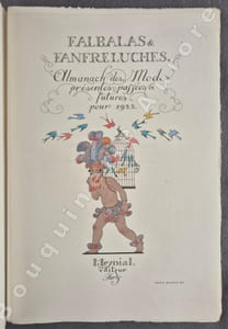 Falbalas & Fanfreluches - Almanach des Modes présentes, passées & futures pour 1922 - Lettre à George Barbier sur les modes accompagnée de douze aquarelles de l'artiste.