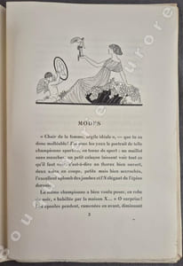 Falbalas et Fanfreluches - 2eme année - Almanach des modes présentes, passées & futures pour 1923 - Modes - Aquarelles par G. Barbier.