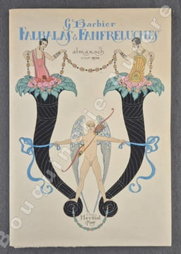 Falbalas et Fanfreluches 5ème année - Almanach des modes présentes, passées & futures pour 1926 Le Songe dÈve - Aquarelles par G. Barbier.. [BARBIER ...