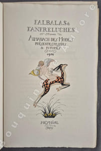 Falbalas et Fanfreluches 5ème année - Almanach des modes présentes, passées & futures pour 1926 Le Songe dÈve - Aquarelles par G. Barbier.
