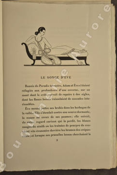 Falbalas et Fanfreluches 5ème année - Almanach des modes présentes, passées & futures pour 1926 Le Songe dÈve - Aquarelles par G. Barbier.. [BARBIER ...
