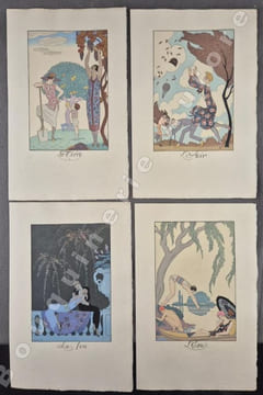 Falbalas et Fanfreluches 5ème année - Almanach des modes présentes, passées & futures pour 1926 Le Songe dÈve - Aquarelles par G. Barbier.. [BARBIER ...