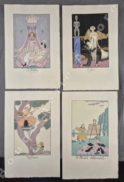 Falbalas et Fanfreluches 5ème année - Almanach des modes présentes, passées & futures pour 1926 Le Songe dÈve - Aquarelles par G. Barbier.. [BARBIER ...