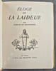 Eloge de la Laideur.. Francis de MIOMANDRE.