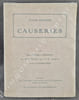 Causeries.Avec des Lettres in&eacute;dites, un portrait par P.-E. Colin et un autographe.. Jules RENARD.