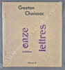 Onze lettres in&eacute;dites.Suivi d'une Pr&eacute;face d'Archev&ecirc;que par Fabienne Yvert.. Gaston CHAISSAC.